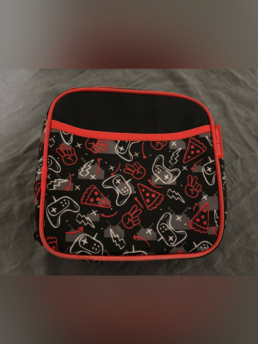 Kids gaming pizza lunch box